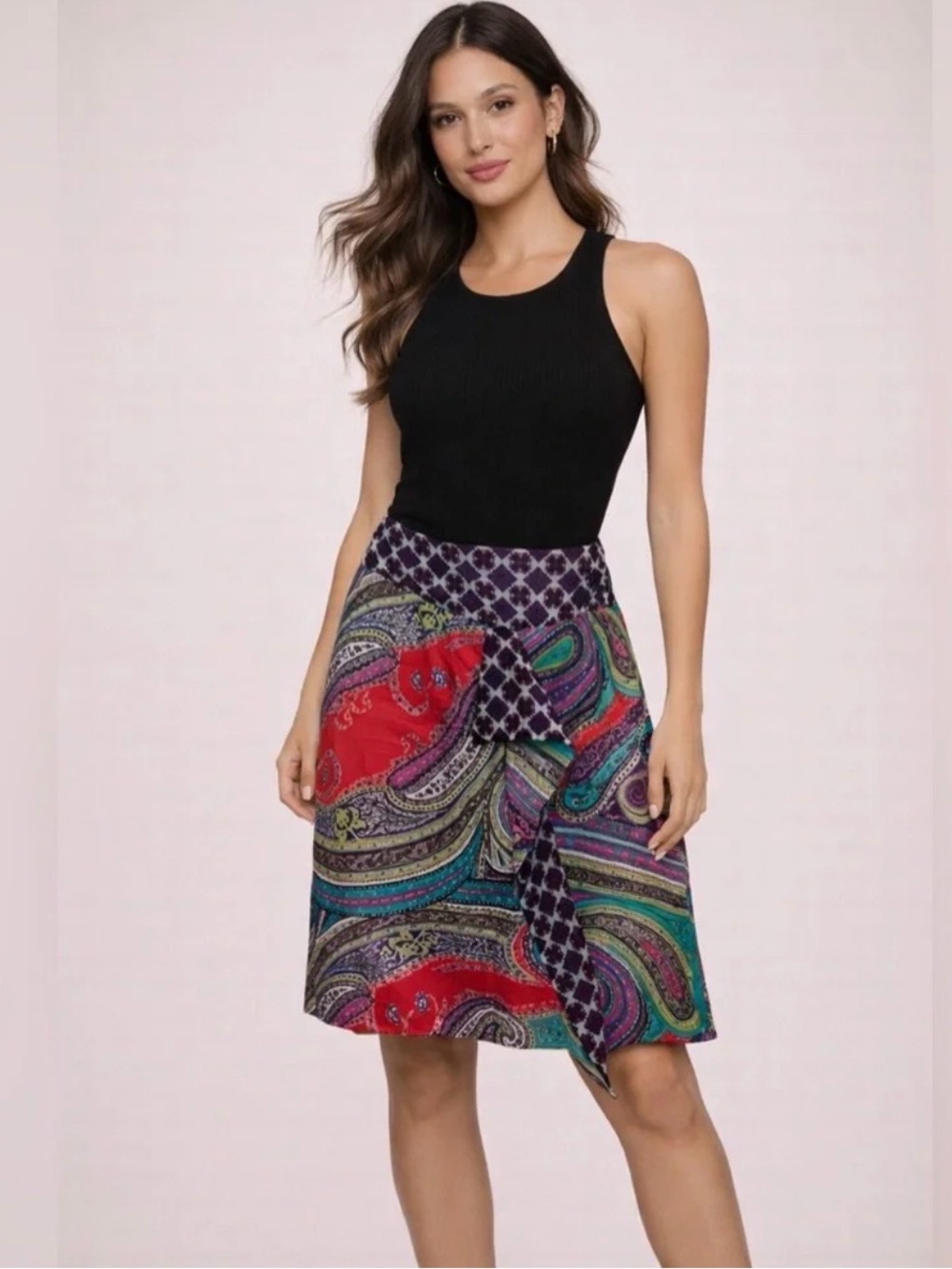 Etcetera 100% Silk Skirt